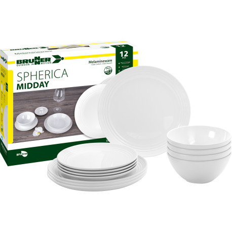 PACK VAISSELLE MIDDAY SPHERICA 12 PIECES BRUNNER