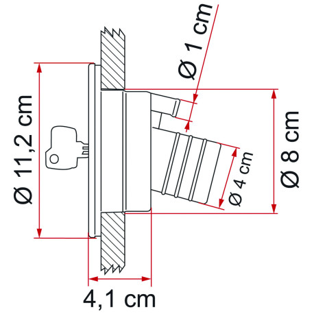 BOUCHON FIAMMA RÉSERVOIR À EAU NOIR 40 MM - 2026