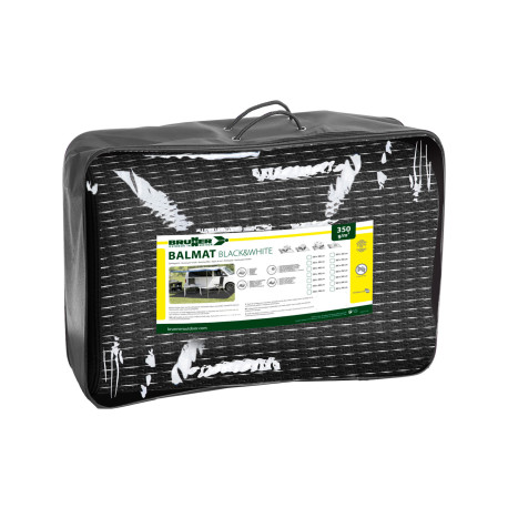 Tapis de sol BALMAT 250 x 500 cm noir et blanc - Brunner