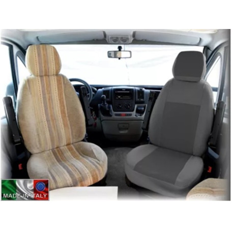 Housse universelle + appui-tête x2 - FORME 1 anthracite