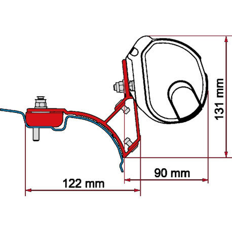 Kit VW T5 T6 MULTIVAN TRANSPORTER noir pour F35