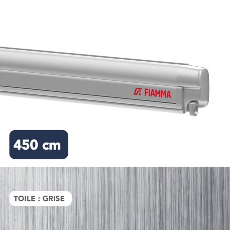 Store F45L 4,50 m TITANIUM toile GRISE