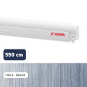 Store F45L 5,50 m BLANC toile BLEUE