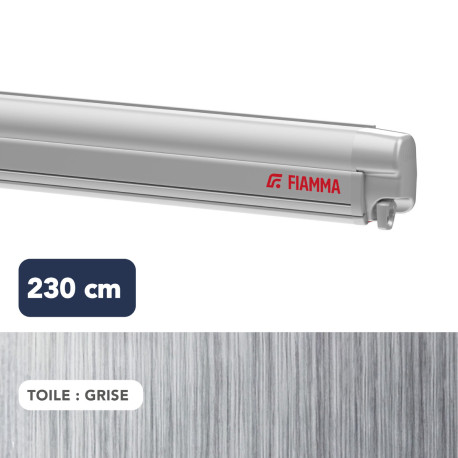 Store F45s 2,30 m TITANIUM toile GRISE