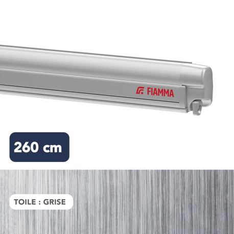 Store F45s 2,60 m TITANIUM toile GRISE