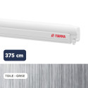 Store F45s 3,75 m BLANC toile GRIS