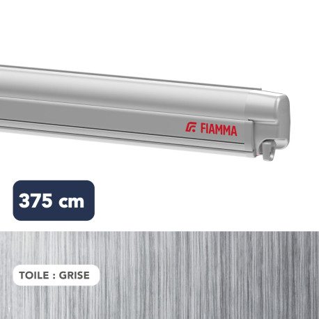 Store F45s 3,75 m TITANIUM toile GRISE