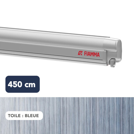 Store F45s 4,50 m TITANIUM toile BLEUE