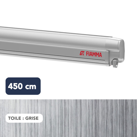 Store F45s 4,50 m TITANIUM toile GRISE