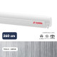 Store F45s 2,60 m STELLANTIS BLANC toile GRISE