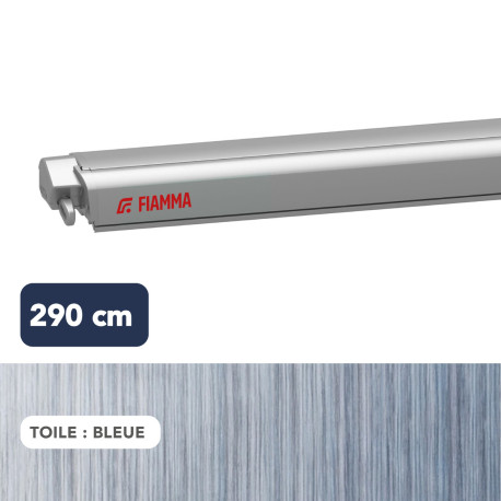 Store F80s 2,90 m TITANIUM toile BLEUE