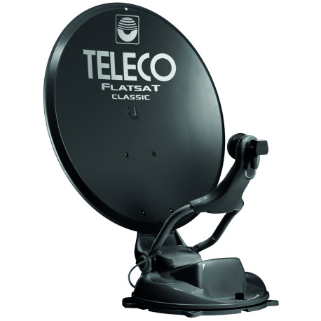 ANTENNE FLATSAT CLASSIC NOIRE BT 65 CM + 2 DEMO HD + TWIN