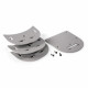 Kit de 4 cales SPACER SAFE DOOR GRIS