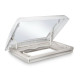 DOME DE TOIT MIDI HEKI STYLE A LEVIER BLANC AVEC VENTILATION 70 X 50 CM