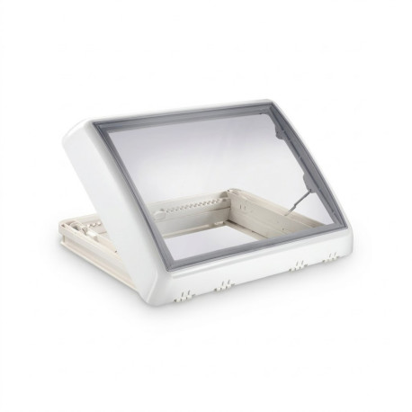 DOME DE TOIT MIDI HEKI STYLE A MANIVELLE BLANC AVEC VENTILATION 70 X 50 CM