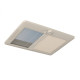 DOME DE TOIT MIDI HEKI STYLE A MANIVELLE BLANC AVEC VENTILATION 70 X 50 CM