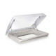 DOME DE TOIT MIDI HEKI STYLE A MANIVELLE BLANC AVEC VENTILATION 70 X 50 CM
