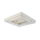 LANTER.400X400 MM DOUBLE BLANC OPAQUE AVEC MOUSTIQUAIRE