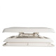 LANTER.400X400 MM DOUBLE BLANC OPAQUE AVEC MOUSTIQUAIRE
