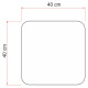 Lanterneau VENT 40x40 blanc