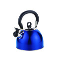 Bouilloire acier inox 2.5 L bleue à poignée