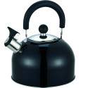 Bouilloire acier inox 2,5 L noire à poignée