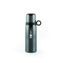 Bouteille isotherme acier avec tasse 460 ml gris