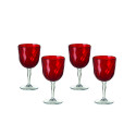 Set de 4 verres à vin ROYAL rouge