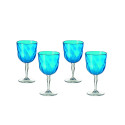 Set de 4 verres à vin ROYAL turquoise