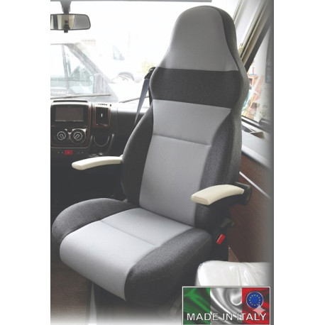 Housse universelle + appui-tête integre x2 FORME 4 anthracite