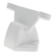 BLOC-PORTE HT 40MM PLASTIQUE BLANC (ARRET + CRAMPON)