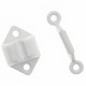 BLOC-PORTE HT 40MM PLASTIQUE BLANC (ARRET + CRAMPON)