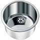 LAVABO ROND EN ACIER Ø INT. 360 MM- Ø EXT. 385 MM - H 180 MM