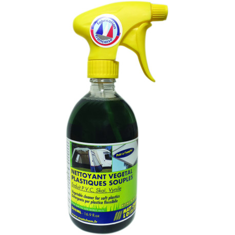 Nettoyant végétal pour plastique souple spray KLINE PLASTORE 500 ml