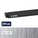 Store F40van 2,70 m NOIR toile GRISE