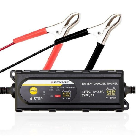 Chargeur de batterie 3,8A 6/12V DUNLOP