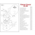 PARTIE INTERCALAIRE GAUCHE POUR BRAS LNB - 50/65
