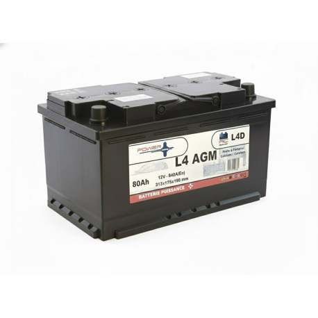 Batterie 12V 80Ah 840a(en) L4D Start-Stop AGM