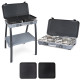 Réchaud à gaz double avec pieds DEVIL KOOKMASTER 30mBAR noir gris - Brunner