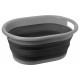 Bassine a linge retractable LOTUS FOLD AWAY gris et noir 36 L - Brunner