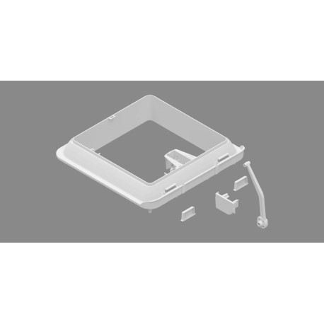 Cadre exterieur lanternau VENT 28 F blanc neutre
