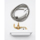 PRISE EXT.ENCASTR. AVEC FLEXIBLE DE DOUCHE ET DOUCHETTE