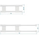 Barre double anti-chutes 26-43 cm