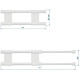 Barre double anti-chutes 41-71 cm