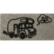 Tapis DERBY FLOCK camping-car 25 x 50 cm