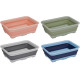 Bassine rectangulaire rétractable 37 x 27 x 12 cm PASTEL