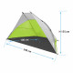Tente de plage TONGA gris et vert 240 x 100 x 155 cm - Brunner