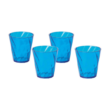 Set de 4 verres à eau ROYAL 35 cl turquoise