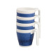 Set de 4 mugs empilable AZURE