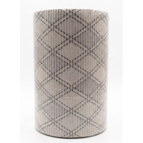 Tapis DUNA en rouleau 0,65 x 15 m gris avec losange